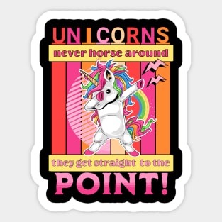 Cute Unicorn Art Sticker